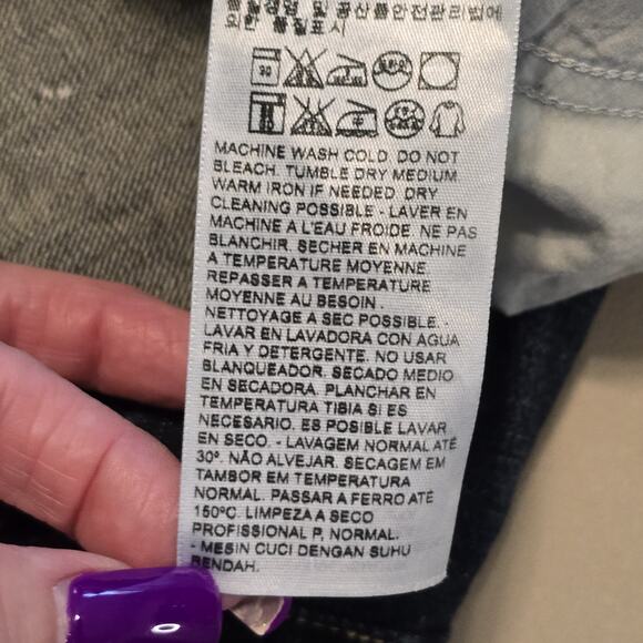 Levis 515 Bootcut Jeans Womens Size 14M Blue Mid Rise Dark Wash Classic Casual - Picture 6 of 14